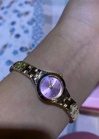 Pembe Zincir Detaylı Kadın Kol Saati - Görsel 2