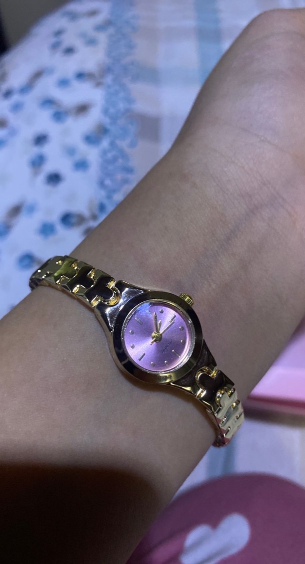 Pembe Zincir Detaylı Kadın Kol Saati - Görsel 2