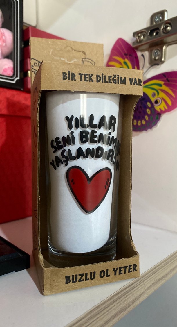 Beyaz Cam Bardak Kalpli Tasarımla - Görsel 2