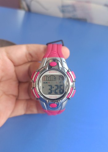 Pembe Dijital Kız çocuk Saati