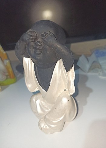 Siyah Beyaz Figürin biblo - Görsel 4