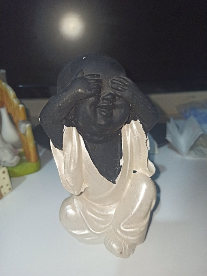 Siyah Beyaz Figürin biblo - Görsel 2