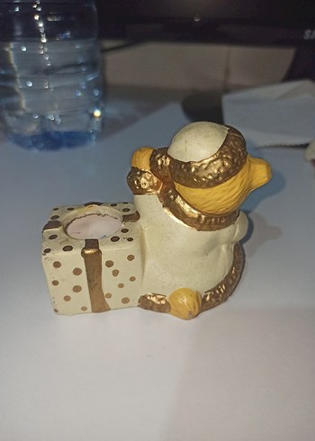 Altın Renkli Ayıcık Figür - Görsel 2