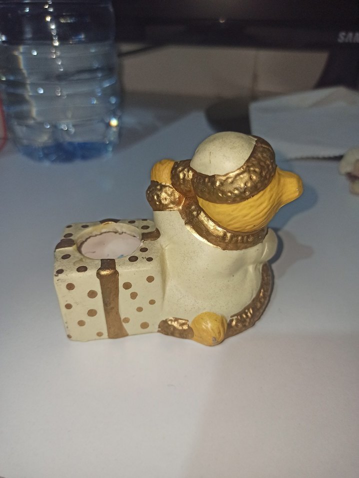 Altın Renkli Ayıcık Figür - Görsel 2