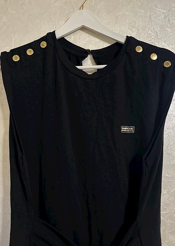 Kadın Siyah Kemerli Uzun Elbise - Görsel 2