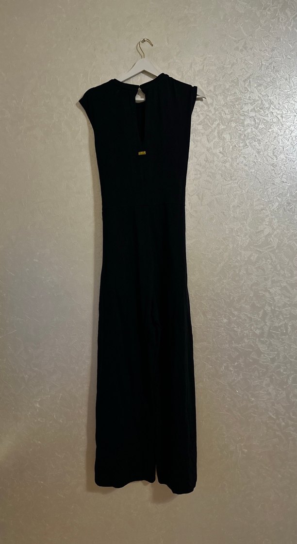 Kadın Siyah Kemerli Uzun Elbise - Görsel 5