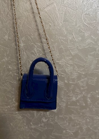 Parlak Mavi Kadın Omuz Çantası - Görsel 7