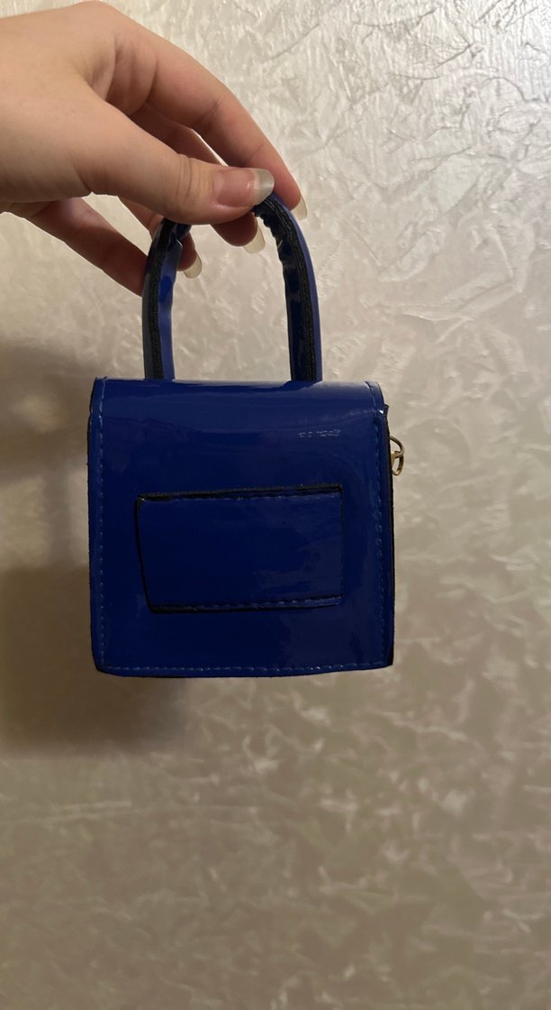 Parlak Mavi Kadın Omuz Çantası - Görsel 3