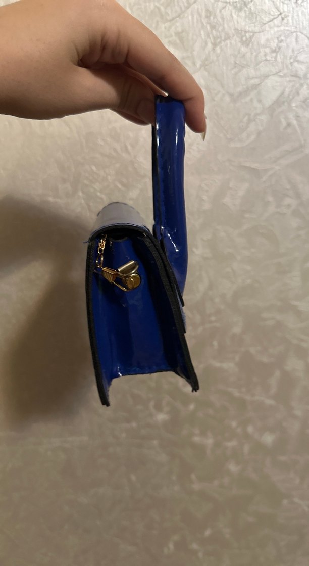 Parlak Mavi Kadın Omuz Çantası - Görsel 4