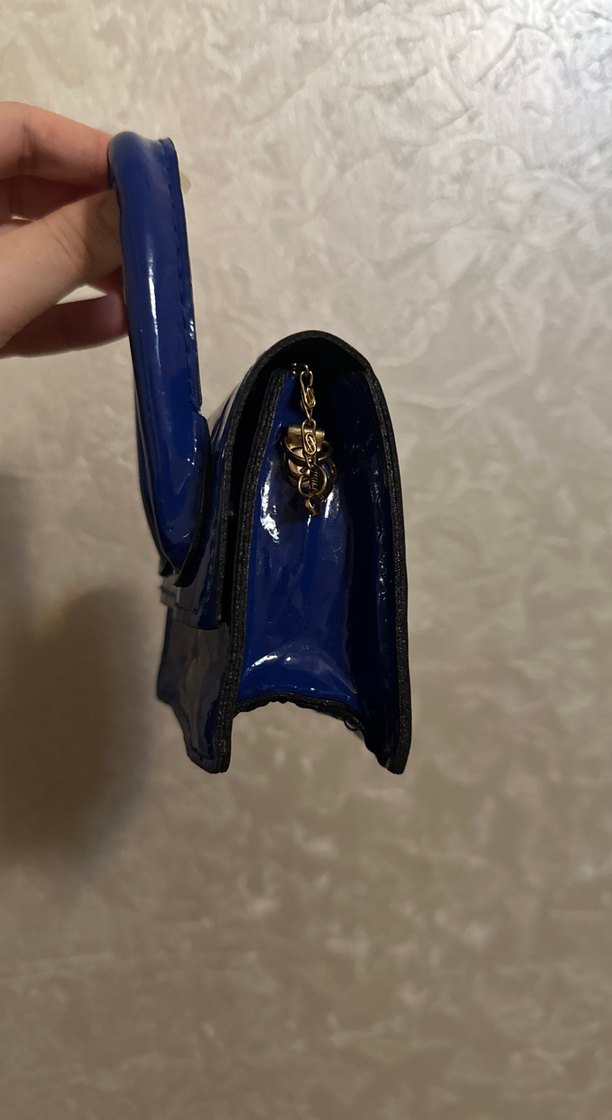 Parlak Mavi Kadın Omuz Çantası - Görsel 2