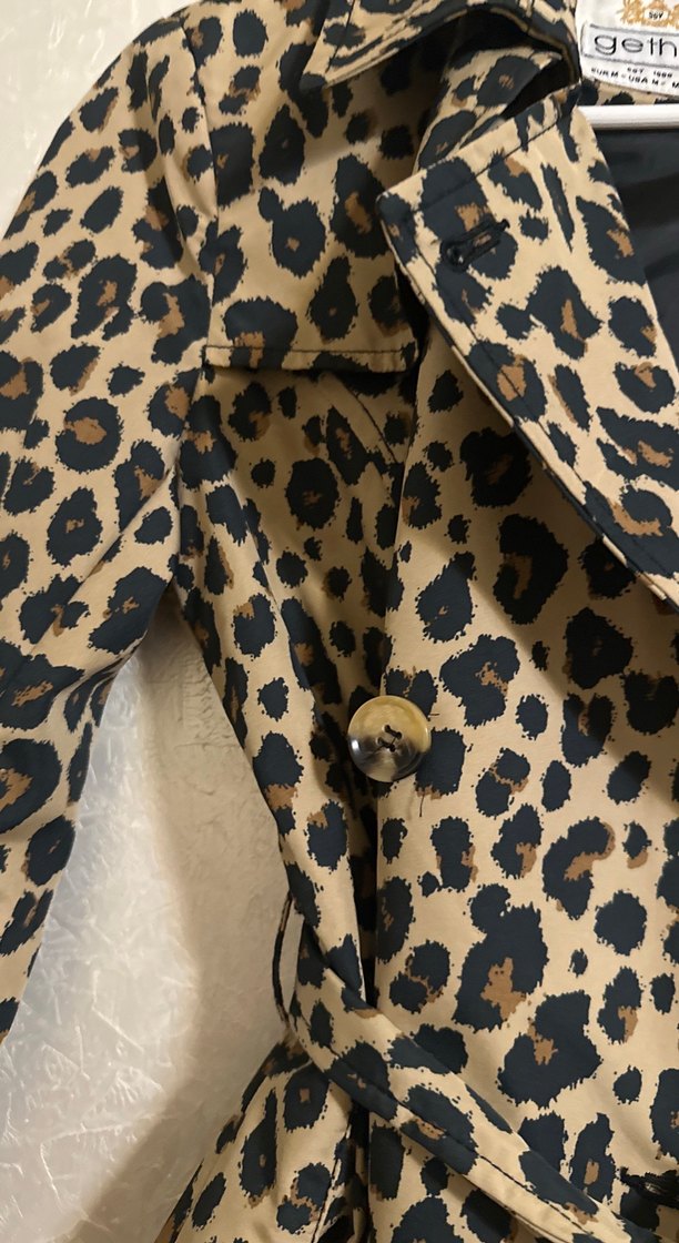 Leopar Desenli trençkot - Görsel 2