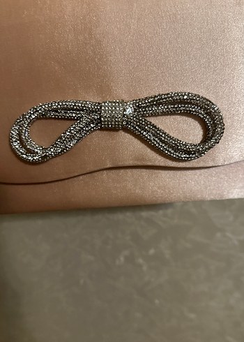 Pembe Süet Zincir Detaylı Kadın Çanta - Görsel 2