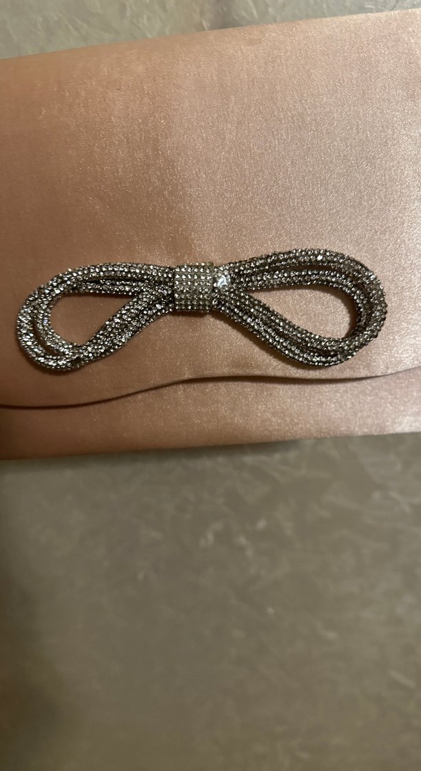 Pembe Süet Zincir Detaylı Kadın Çanta - Görsel 2