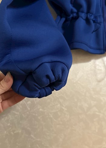 Fermuarlı Lacivert Kadın Kısa Ceket - Görsel 5