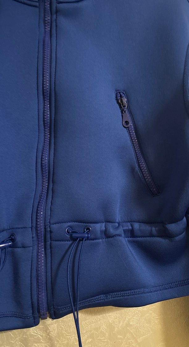 Fermuarlı Lacivert Kadın Kısa Ceket - Görsel 2