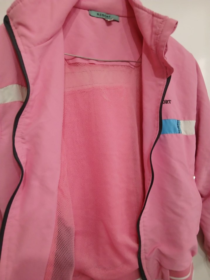 Pembe Fermuarlı Kadın Spor Ceket - Görsel 5