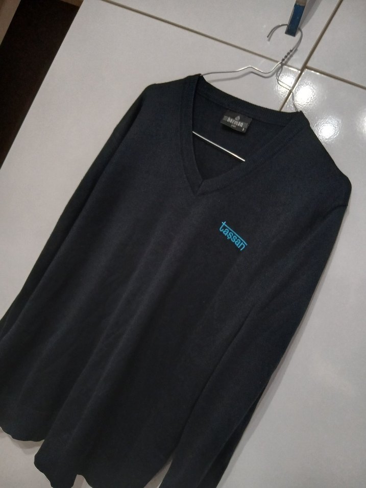 Siyah Oversize Erkek Sweatshirt - Görsel 4