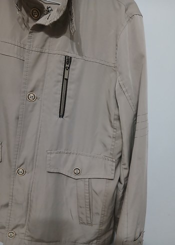 Bej Düğmeli Midi Erkek Ceket - Görsel 9