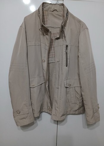 Bej Düğmeli Midi Erkek Ceket - Görsel 3