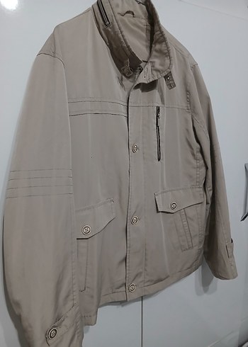 Bej Düğmeli Midi Erkek Ceket - Görsel 5