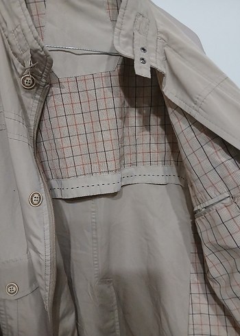 Bej Düğmeli Midi Erkek Ceket - Görsel 4