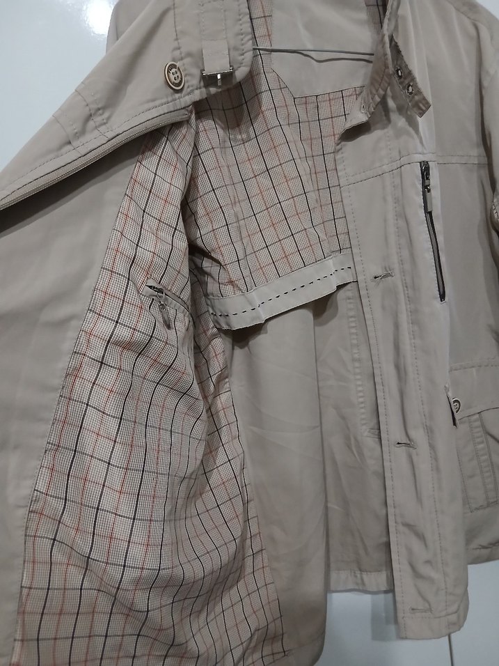 Bej Düğmeli Midi Erkek Ceket - Görsel 2