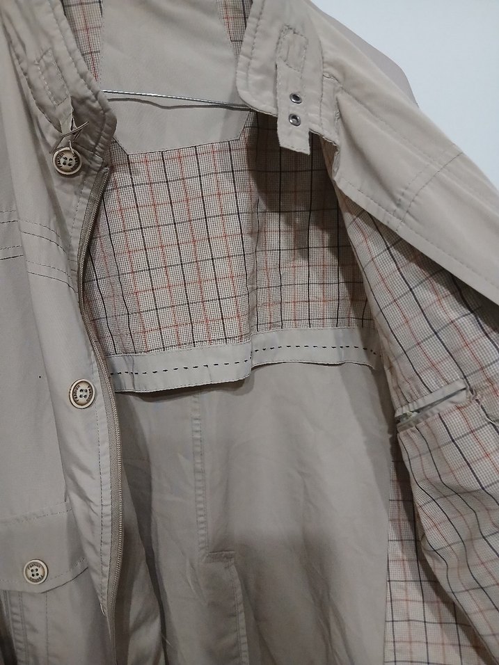 Bej Düğmeli Midi Erkek Ceket - Görsel 4