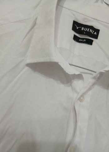 Erkek Beyaz Pamuklu Uzun Kollu Gömlek - Görsel 4