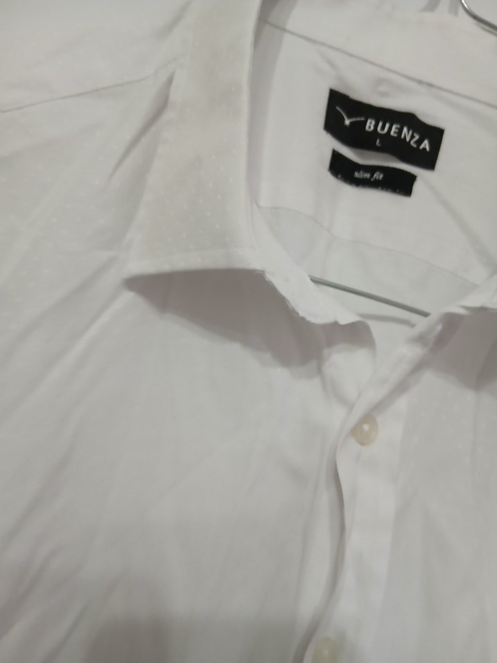 Erkek Beyaz Pamuklu Uzun Kollu Gömlek - Görsel 4