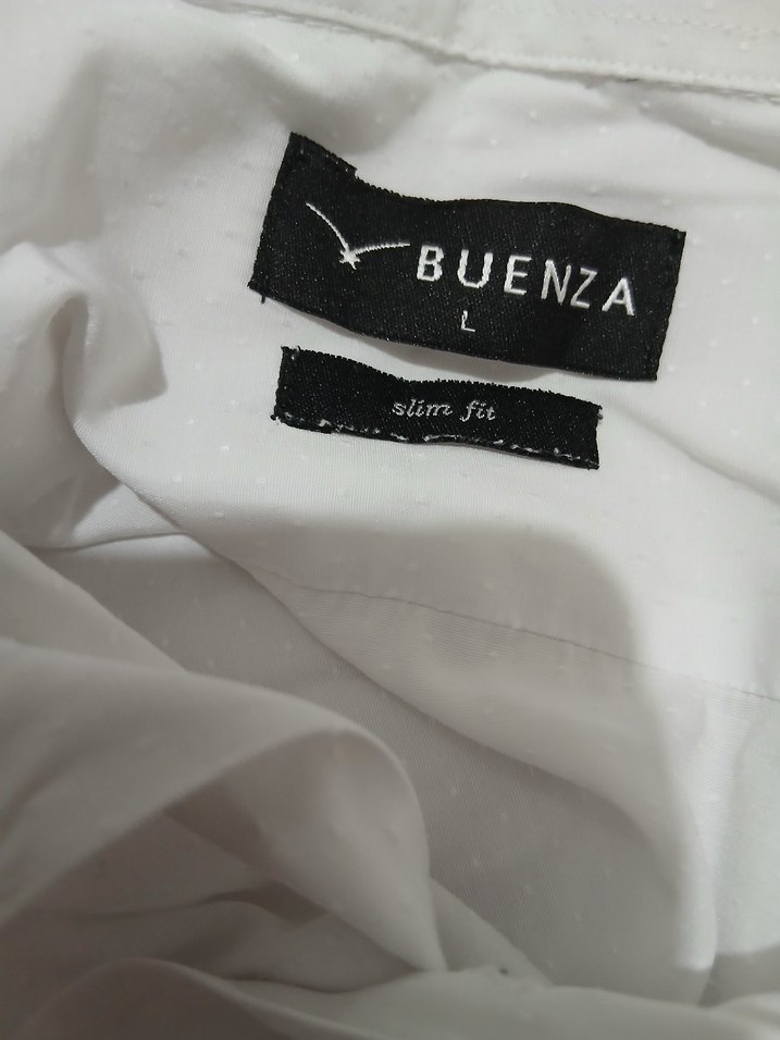 Erkek Beyaz Pamuklu Uzun Kollu Gömlek - Görsel 2