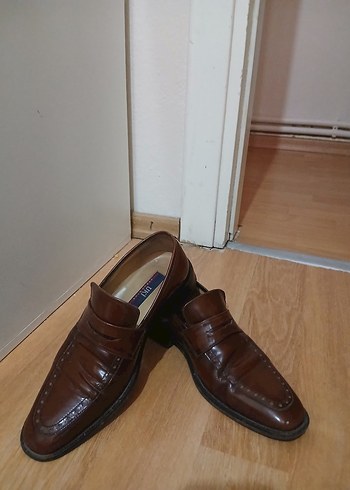 Kahverengi Parlak Deri Klasik Erkek Ayakkabı - Görsel 5