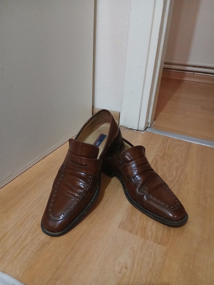 Kahverengi Parlak Deri Klasik Erkek Ayakkabı - Görsel 2