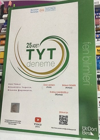 TYT Fen Bilimleri 25 Adet Deneme Kitabı