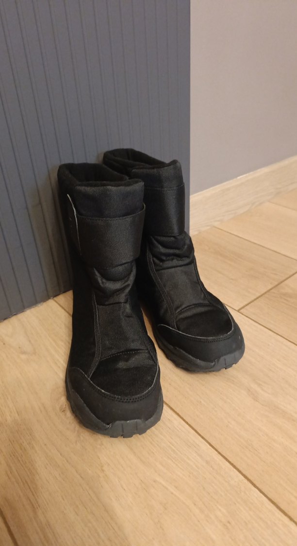 Siyah Erkek Kayak Botu Velcro Kayışlı - Görsel 2