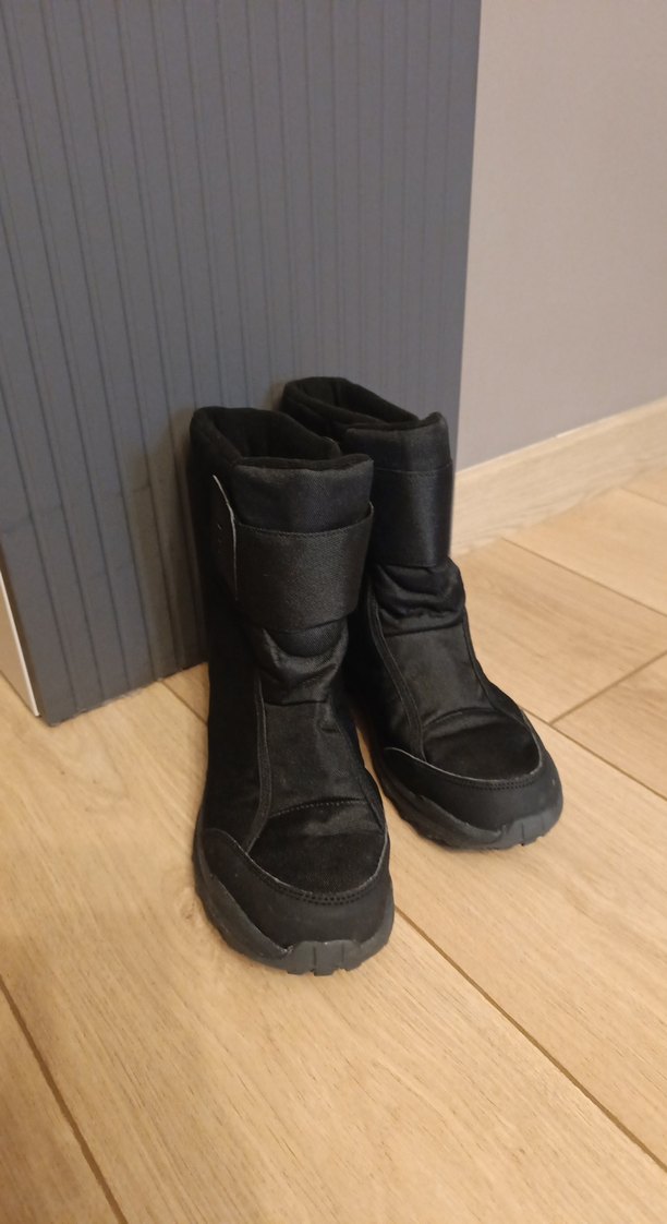 Siyah Erkek Kayak Botu Velcro Kayışlı - Görsel 3