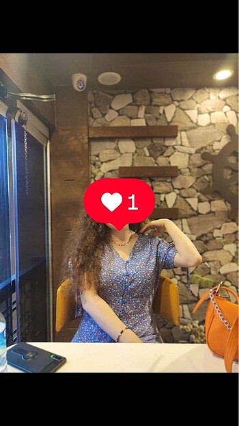 LC Waikiki Çiçekli mavi kısa elbise