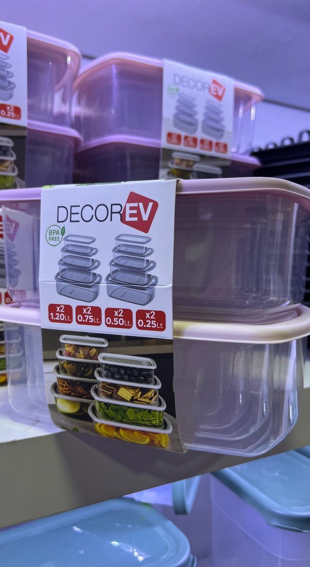 Decorev Çoklu Boy Gıda Saklama Kabı Seti 8li - Görsel 2