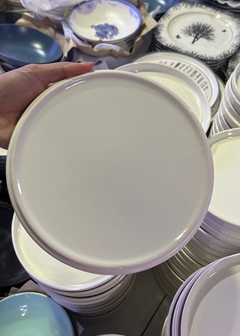 Beyaz Yuvarlak Tabak Seti - Görsel 2