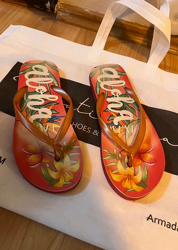 Renkli Bohem Kadın Terlikleri Tokalı - Görsel 2