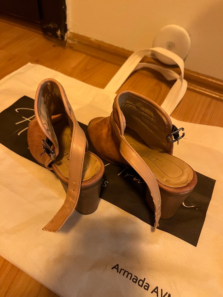 Pembe Topuklu Kadın Ayakkabı - Görsel 4