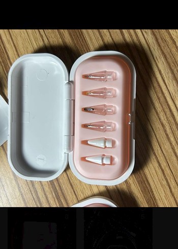6lı pembe Apple Pencil uç seti