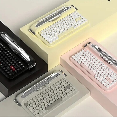 İPad ve tablet özel vintage klavye - Görsel 2