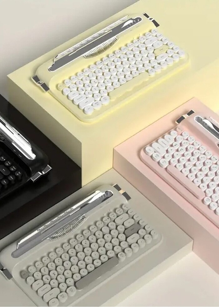 İPad ve tablet özel vintage klavye - Görsel 2