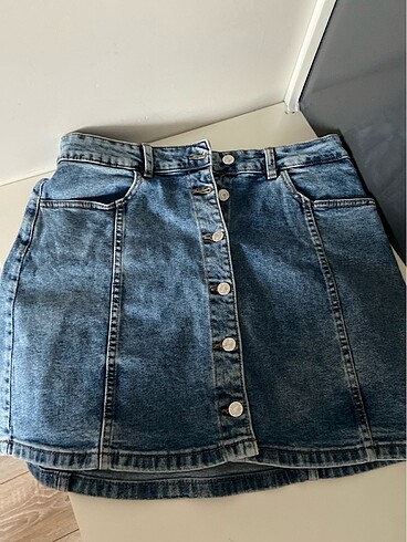 xl Beden mavi Renk kot etek
