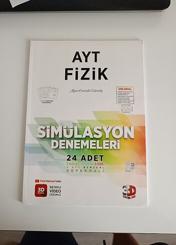 3D AYT Fizik Simülasyon Denemeleri 24'lü