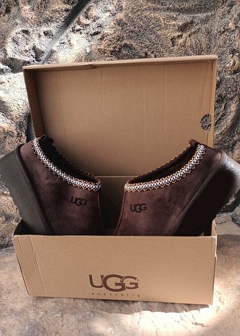 Kahverengi Kürklü Kadın Süet Terlik - Görsel 4