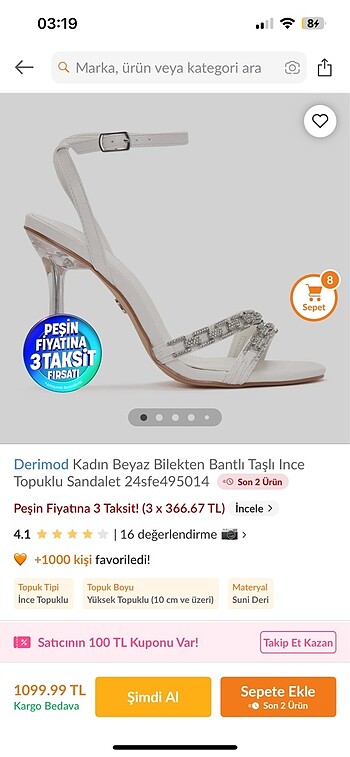 Derimod Topuklu ayakkabı