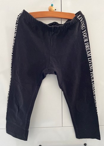 Siyah, elastik bel, diz altı tayt - Görsel 4