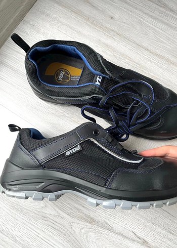 Erkek Siyah Lacivert Spor Ayakkabı Velcro Bağcıklı - Görsel 3