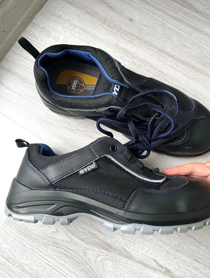 Erkek Siyah Lacivert Spor Ayakkabı Velcro Bağcıklı - Görsel 3